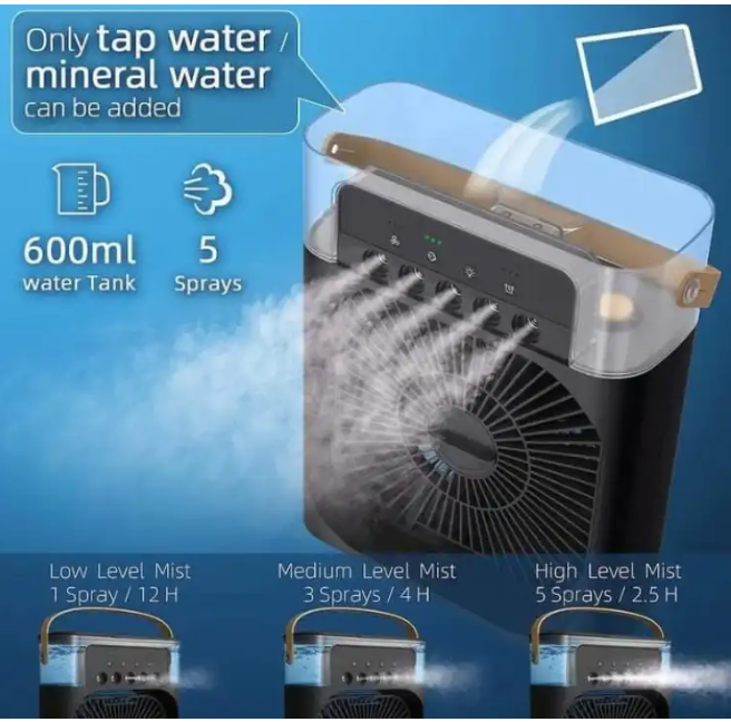 "Portable Mini Evaporative Air Cooler Fan"
