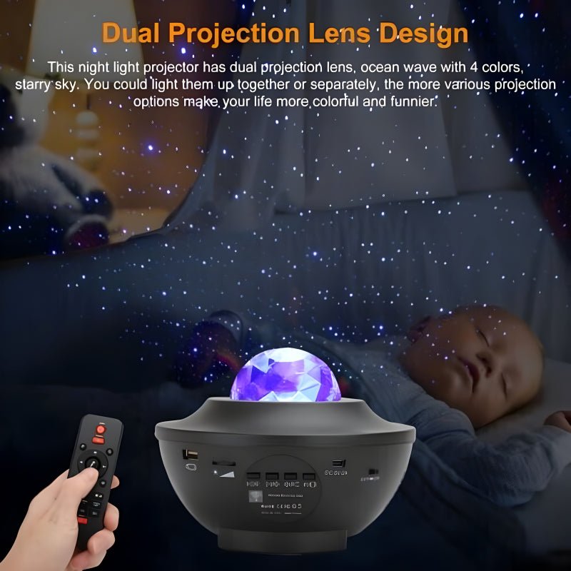 2 in 1 Galaxy projector with Bluetooth speaker