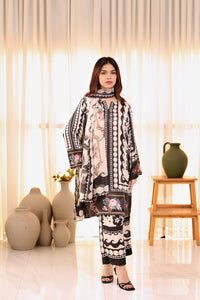 Stitched Printed 2PC (Black) Free shipping