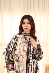 Stitched Printed 2PC (Black) Free shipping