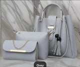 "3-Piece Ultimate Leather Handbag Set"