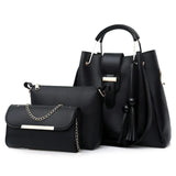 "3-Piece Ultimate Leather Handbag Set"