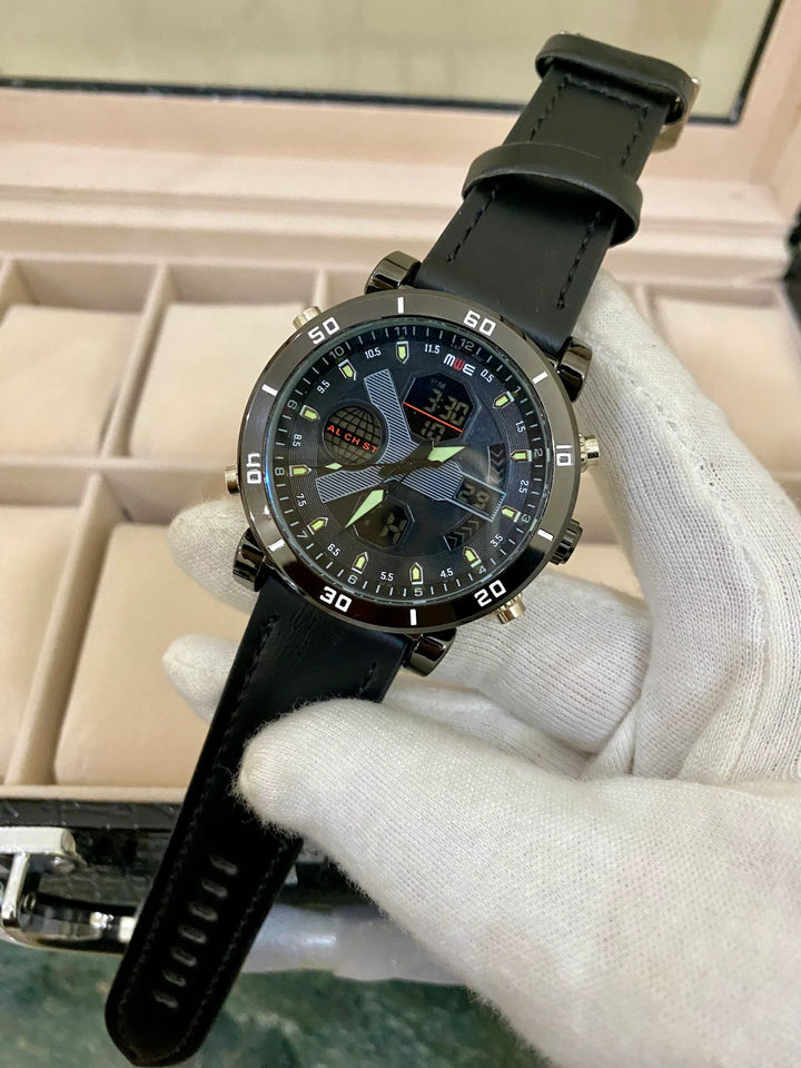 Double time Sport watches new model stainless steel 3 colors available
