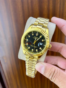 Rlx AAA Date stainless steel waterproof watch.