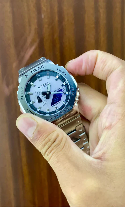 Double time original watch stainless steel