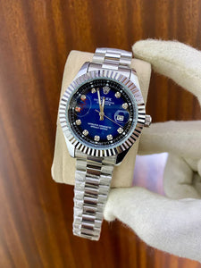 Rlx AAA Date stainless steel waterproof watch.