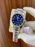 Rlx AAA Date stainless steel waterproof watch.