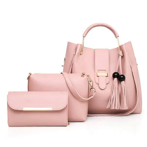 "3-Piece Ultimate Leather Handbag Set"