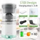 Electric Citrus Juicer - USB Rechargeable, Easy Press & Clean